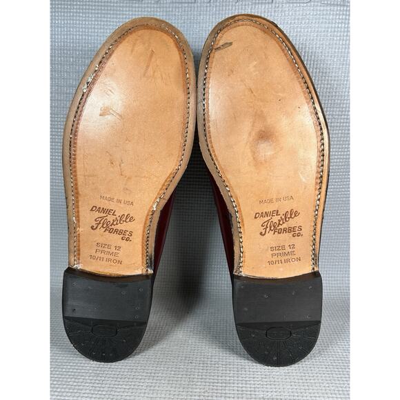 G.H. BASS & CO. Penny Loafers Men 11.5 Cordovan Made in USA Daniel Forbes Co. - Picture 9 of 14